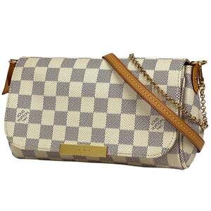 Louis Vuitton Favorite PM Handbag/Clutch/3-Way Shoulder Bag in Damier Azur Wh...